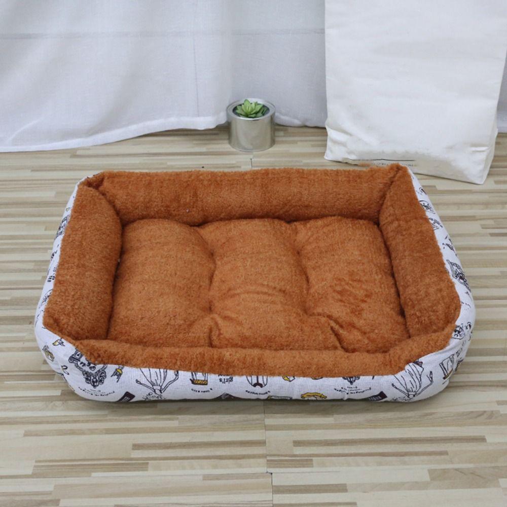 

Мягкая зимняя лежанка для собак, нескользящая мягкая кошачья будка, теплая будка для собак, зимний коврик для сна для кошек M-G