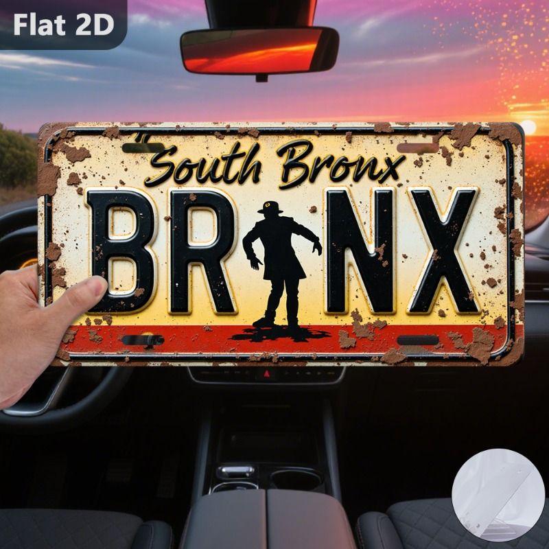 Car License Plate Metal Wall Decor 15x30cm