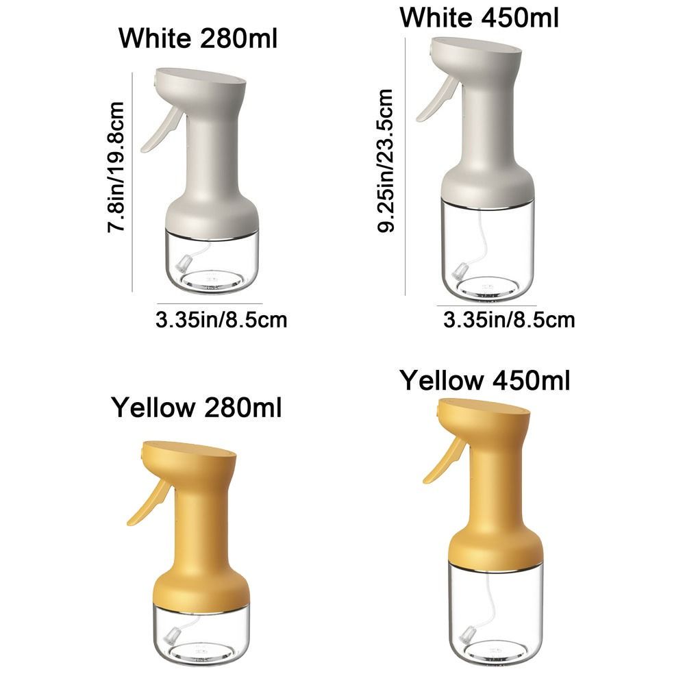 Press Oil Spray 280/450ml Cooking Spray Bottle Refillable Atomized Oil Spray  Air Fryer