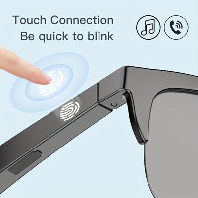 Stereo Polarisierte Herren-Sonnenbrille mit Bluetooth-Kopfhörern Touch Control V5.3 Smart Glasses Trend 2024 F06 Fahrradsport Uv400