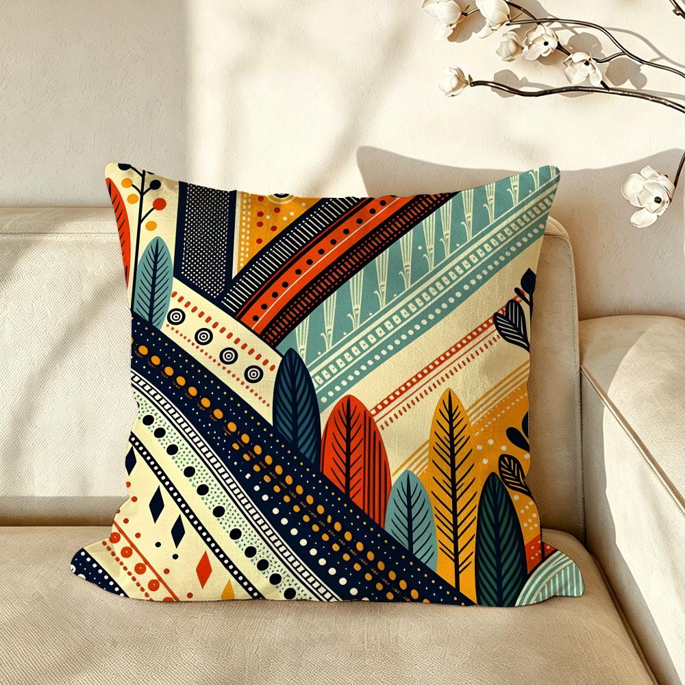 Art BBohemian Cushion Cover Pillow Case Antidustmite Pillowcase Silky Short Plush Sofa Cushion Cover hot