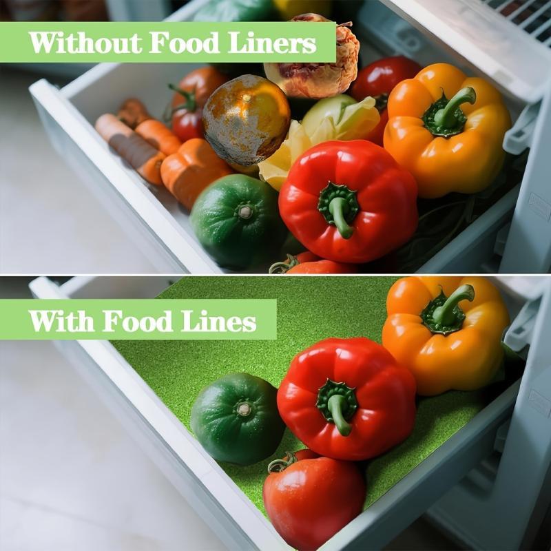 2/3/5/10Pcs Reusable Fruit Veggie Life Extender Liner For Fridge Refrigerator Drawers Produce Prevents