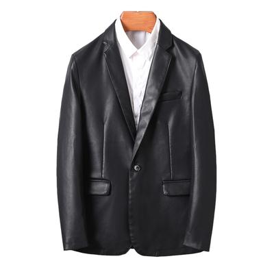 Leder Freizeit Outdoor Mantel Uni für Schule [FSD.WG] Herrenjacke, Jacke, Leder, Farbe, Winddicht, Herbst/Winter, Pendeln,