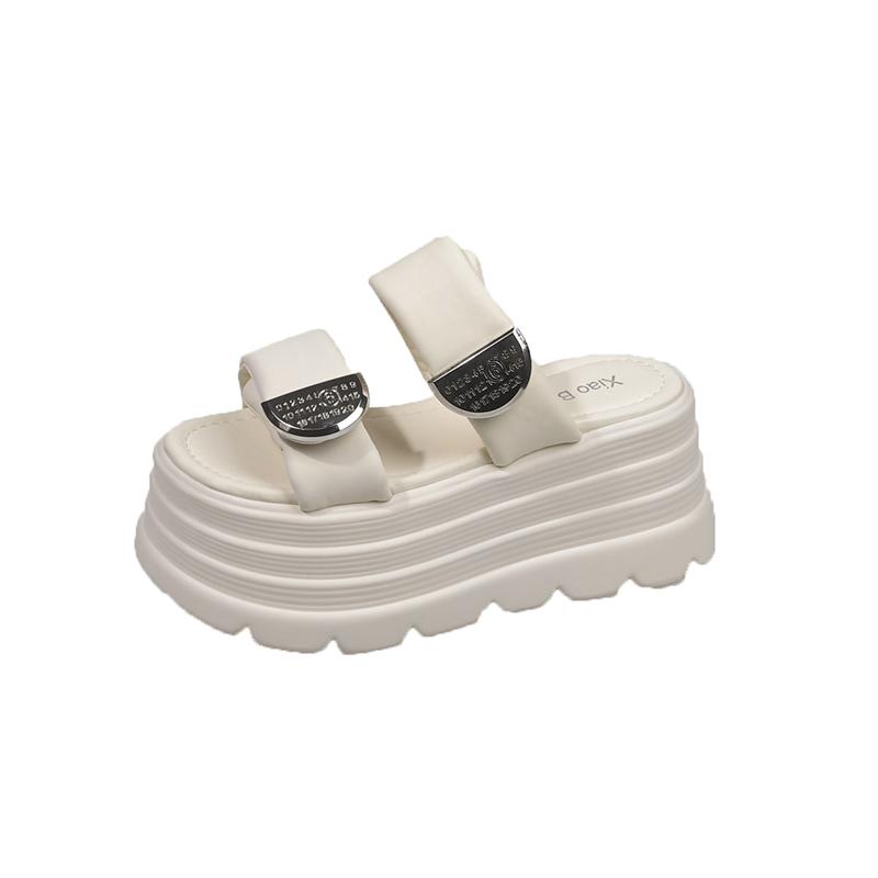 Fashion Fashion Summer Women Sandals Peep-toe Wedge Platform Sneakers Woman 8CM Heels Thick Bottom Sandal New Casual Beach Flip Flops