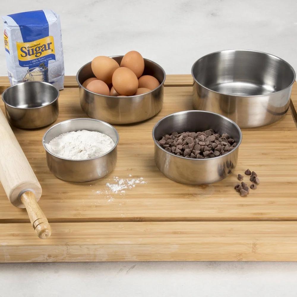 5-Piece Nesting Stainless-Steel Bowls and Lids Set