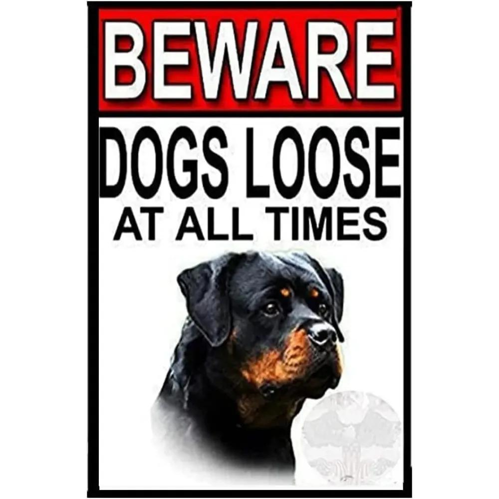 

Шорпинг Ротвейлер Остерегайтесь собак, металлический знак, безопасность, предупреждение, знак сторожевой собаки 40x30cm