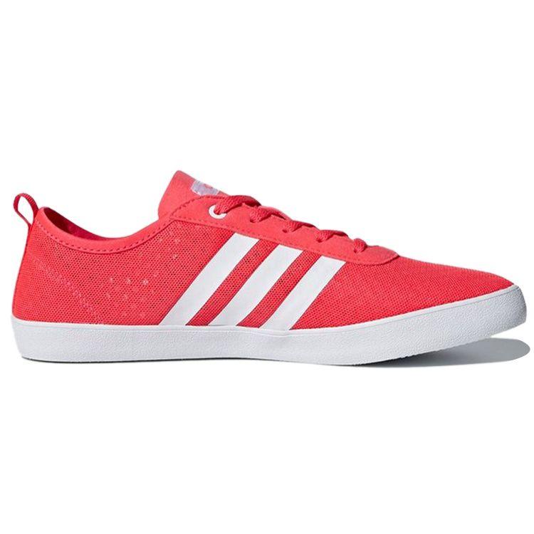 Adidas Neo Fabric Breathable Durable Non-Slip Low-Top Skate Shoes Women Sneakers Red DB0166