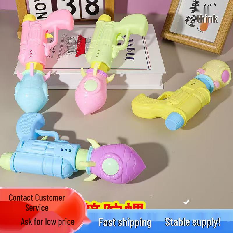 

Light-Up Rocket Spinning Top Gun Toy for Kids