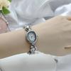 Small Ladies Pearl Bracelet Wristwatch Bead Stylish Oval Watch Women's Quartz Watch  Student