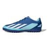 adidas X Crazyfast.4 Comfortable Lace-Up Versatile TF (Rubber Studs) Durable Lightweight Soccer Shoes Men Soccer Shoes Blue White IE1576