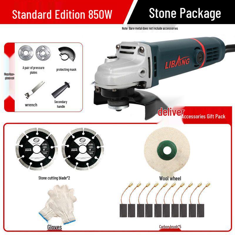 Multifunctional Electric Angle Grinder & Polisher: High-Power Handheld Grinding and Cutting Tool