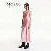 MO&Co. 2024 Autumn Luminous Acetate Cowl Neck Fishtail Slip Dress