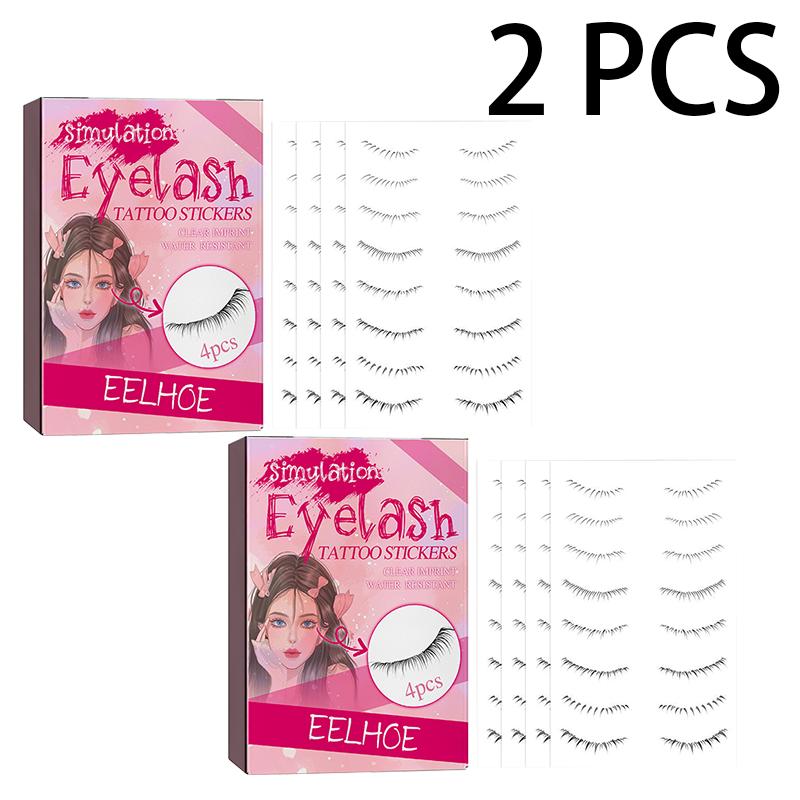 

EELHOE Lazy Eyelash Stick Newbie Easy Wear Eyelash Stick Soft Curl Long One Piece Eye Makeup Sticker