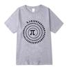 2025 Men's High Quality 100_ Cotton Funny Pi Design Print Summer Loose O-neck Men Tshirt Short Sleeve T-shirt Male Tees Tops