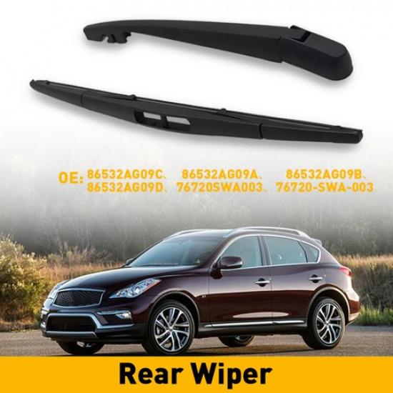 

For SUBARU FORESTER IMPREZA LEGACY OUTBACK Rear Windshield Wiper Arm Blade Black
