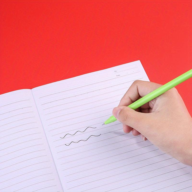 8/20 PCS Christmas Gel Ink Pen Novelty Christmas Cartoon Characters Reindeer Santa Claus Stick 0.5mm Black Ink Fun Party Birthday Gifts Back To School