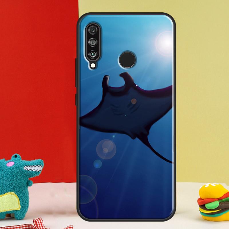 Animal Manta Ray For Huawei Nova 12i 12s 11i 5T 9 10 SE Y91 Y90 Y60 Y70 Y72 Y61 P60 Pro P20 P40 P30 Lite Case