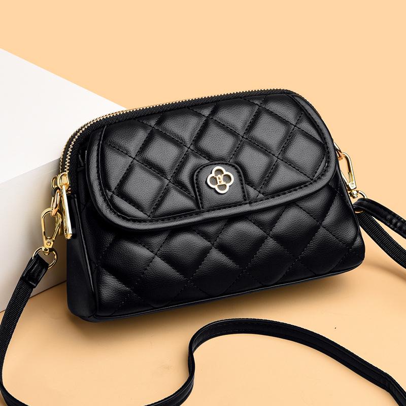 

Высококлассная ретро сумка для телефона с аргайлом: Универсальная, стильная многослойная наплечная сумка с роскошной текстурой