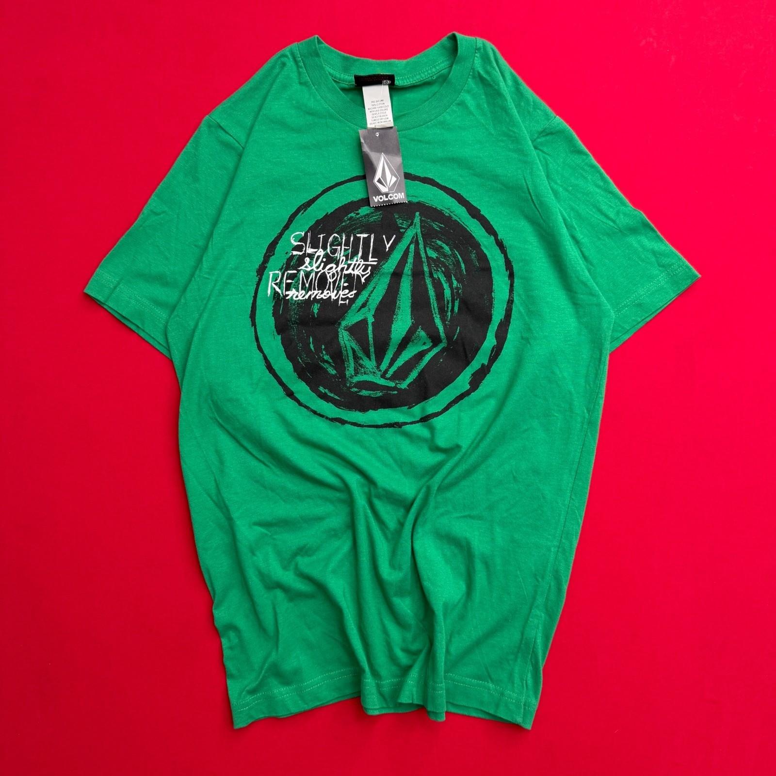 Volcom Mens Slightly Removed Graphic T-Shirt Green Short Sleeve Skate Tee Small XXL