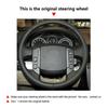 Car Accessories Steering Wheel Suede Perforated Leather Cover For Land Rover Freelander 2 2007 2008 2009 2010 2011 2012