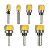 1pcs 6mm 8mm Shank 1-1/8 3/4 1/2 Diameter Bowl Tray Router Bit Round Nose Milling Cutter with Bearing for Woodworking