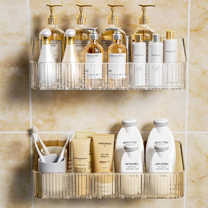 Elegant Wall-Mounted Bathroom Vanity Organizer Rack