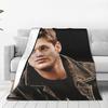 Dean Winchester Supernatural Blankets Super Soft Flannel Sofa Throw Blanket for Home Bedroom Office Throws Bedspread Quilt