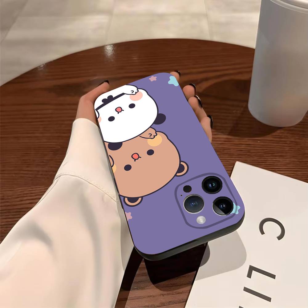 D-DUDU B-BUBU Phone Case For iPhone 17,16,15,14,13,12,11,Pro,X,Xs,MAX,Plus TPU Soft To Skin-friendly Cover
