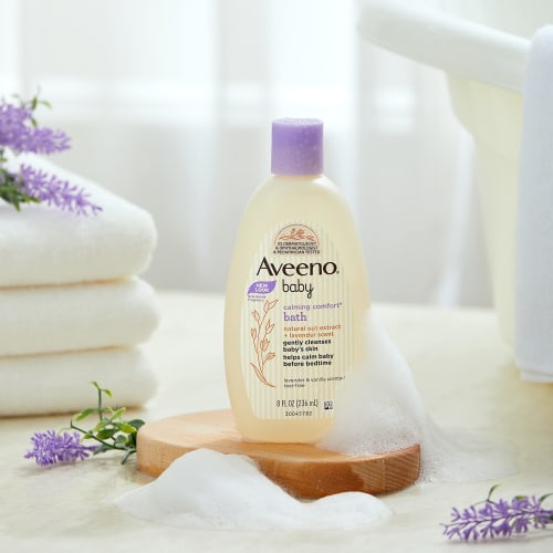 Aveeno Baby, Calming Comfort Bath, Lavender & Vanilla, 8 Fl Oz by Aveeno