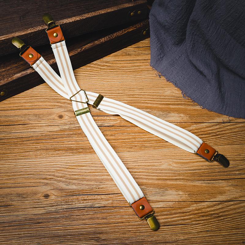 X-Stripe Retro Unisex Kid s Non-Slip Suspenders
