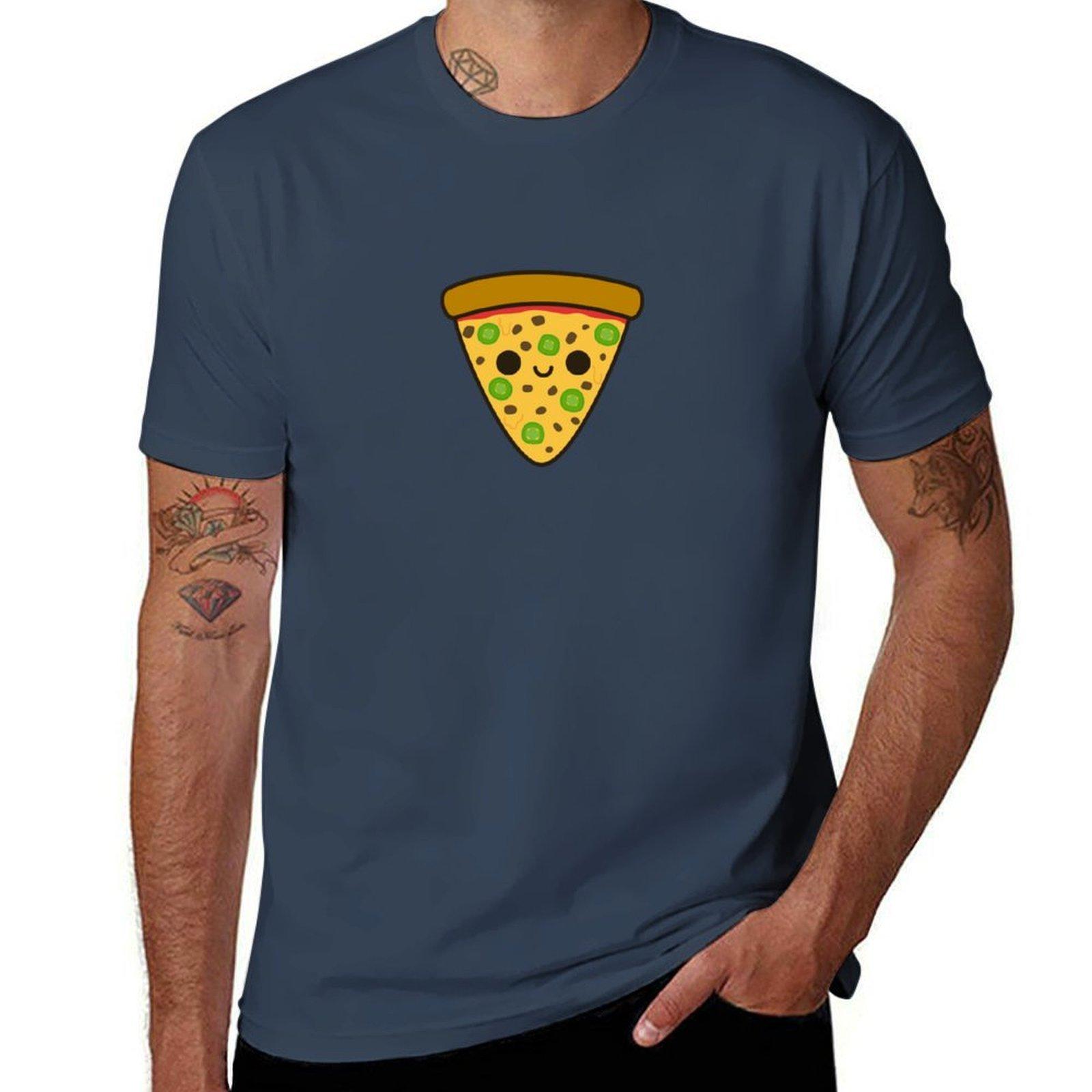 Yummy spicy pizza TShirt Large Size Short Sleeve TShirt S