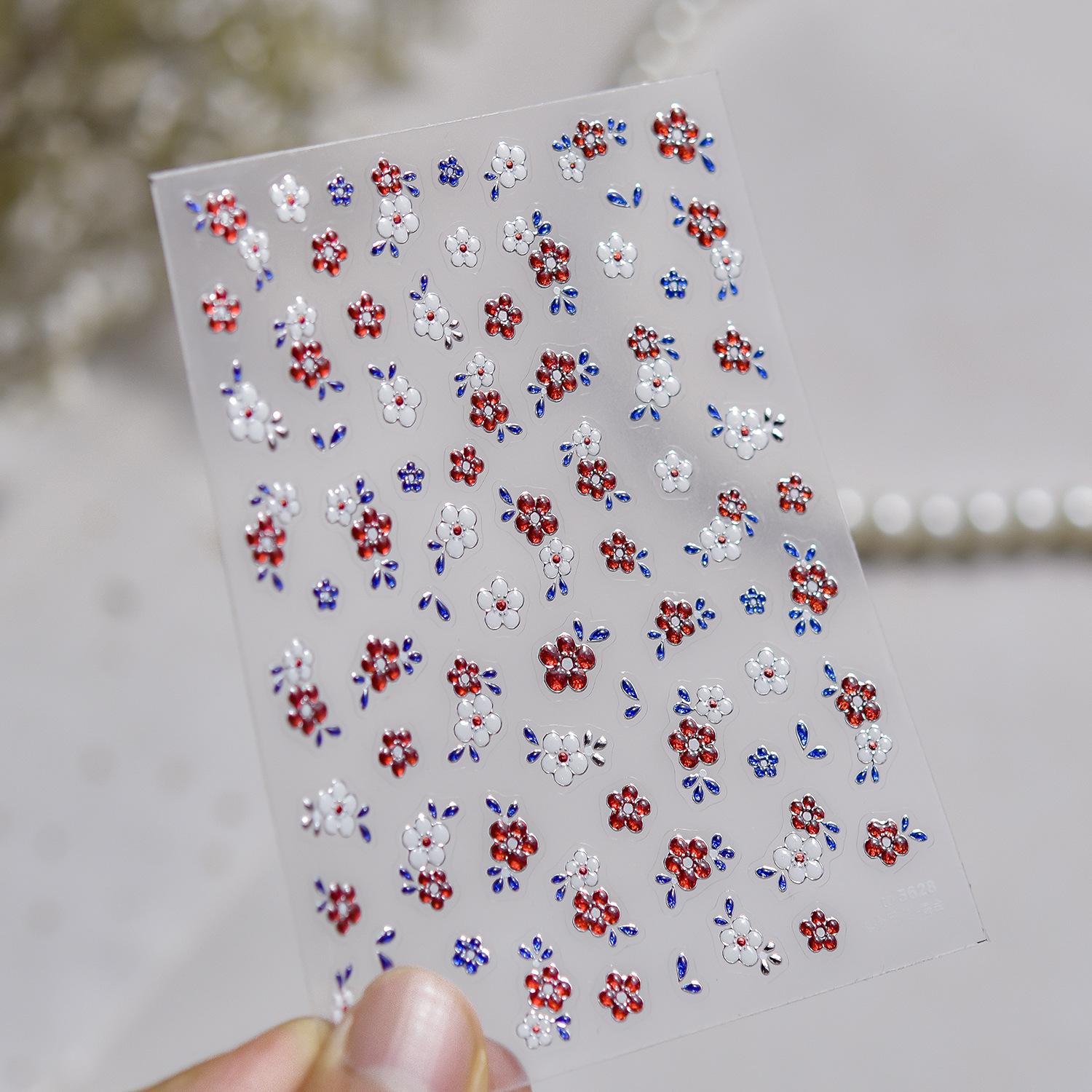 Tomoni Ice Transparent Light Luxury Nail Stickers - Purple Jade Gourd Design