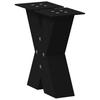 Vidaxl Nogi Do Stolika Kawowego, 2 Szt., Czarne, 30X(30-31) Cm, Stal