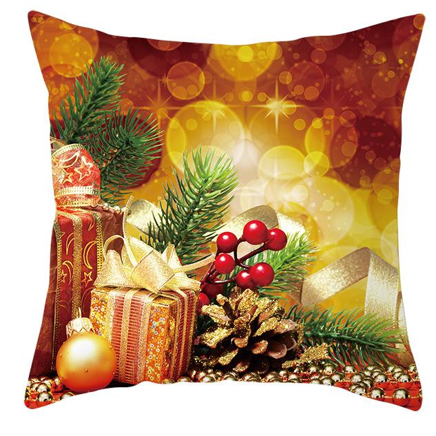 New Christmas Pillowcase Fashion Pillow Car Sofa Cushion Cover Living Room Sofa Pillowcase Decoration