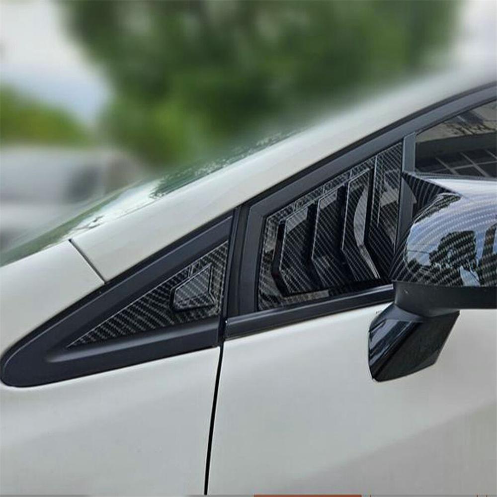 1Pair Car Front Window Scoop Louver Cover For Honda Civic Sedan G9 9th 2012-2015