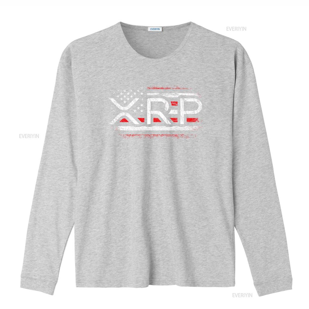 Crypto Currency XRP Cryptocurrency American Flag T ShirtMen and women can wear black shirts gifts Age M L XL 2XL 3XL 323XL