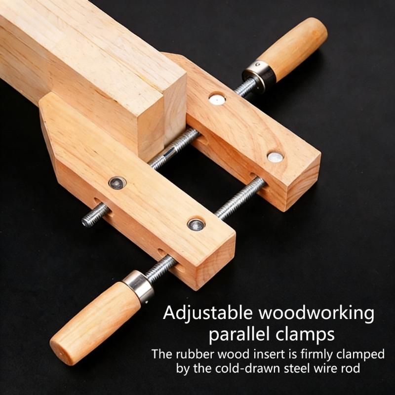 Durability Wooden Handscrew Clamp Superior Stability Wide Application for Instrument Repair DIY Woodworking Projects