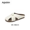 Augustine bag head half slippers women's 2025 new summer wear with skirt one pedal cold slippers for pregnant women