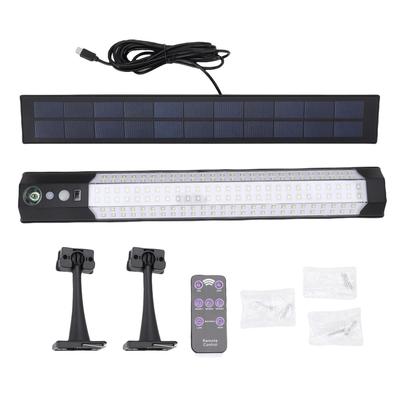 Luz LED de Painel Solar IP65 À Prova d'Água Controle Remoto Lâmpada Pendente para Jardim Externo Pátio