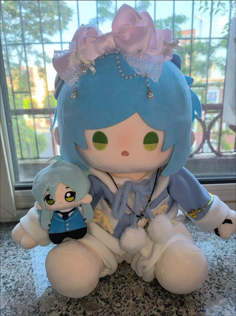 Shinkai Kanata Ensemble10Cm Print Mini Plush Doll Stars Attributes Body Anime Figures Pendant Keychain Toy Game Christmas Gifts