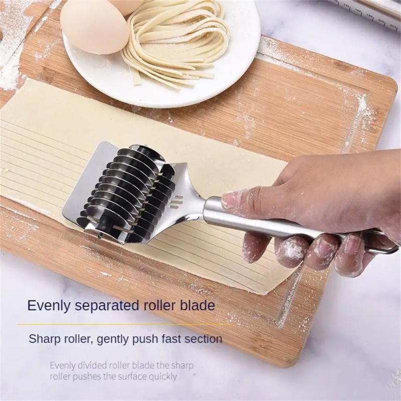 Kitchen Vanilla Noodle Cutter Stainless Steel Manual Noodle Cutting Device Chive Cutting All-steel Kitchen Noodle Makers Gadget