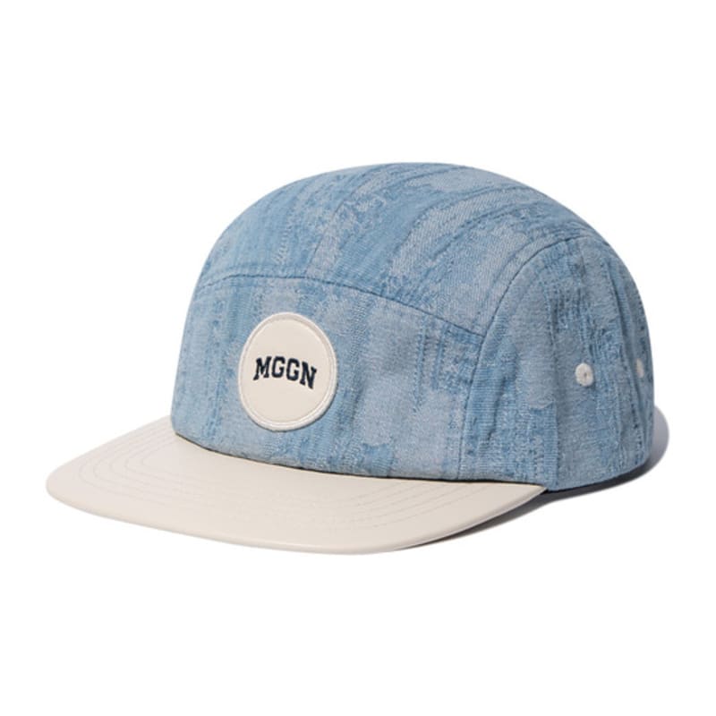 

MAGOODGAN Headwear 9307 Jacquard Light Indigo Denim Camp Cap FREE