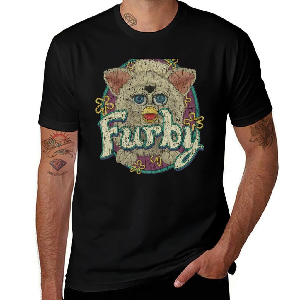 Snowball Furby 1998 TShirt All Match Print Short Sleeve Top
