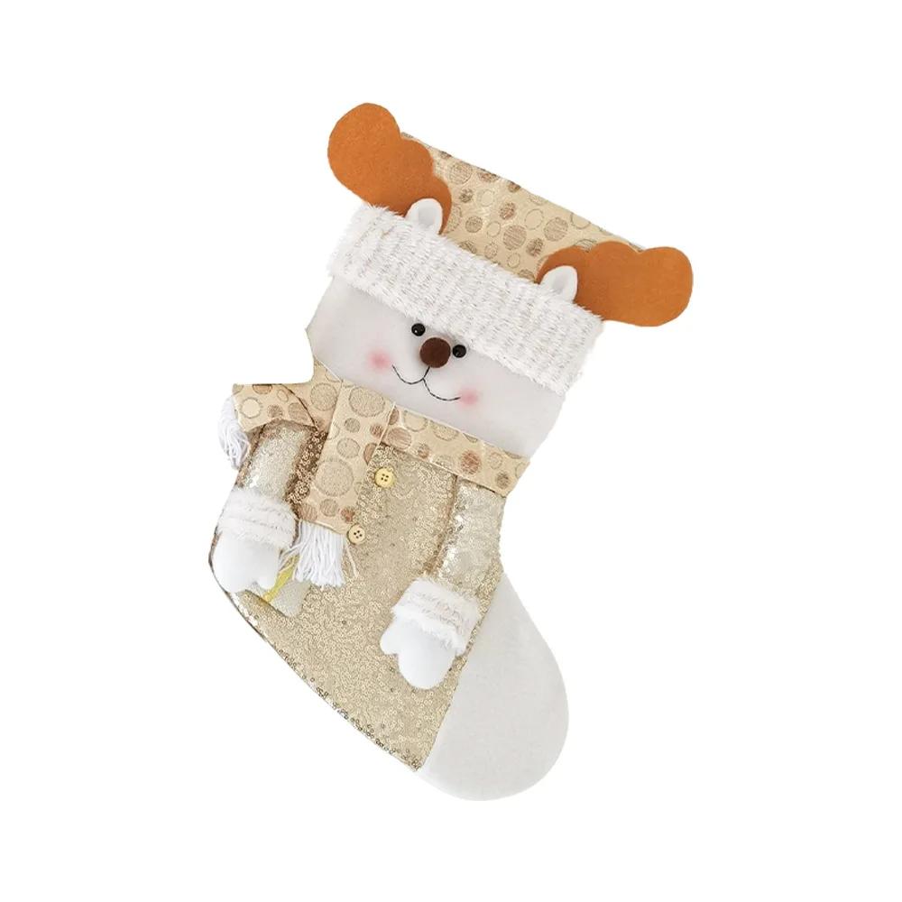 New Christmas Stockings, Santa Claus Velvet, Snowman, Reindeer, Fireplace Decorations, Holiday Gifts