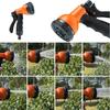 8 Pattern Garden Water Gun Hose Spray Lawn Watering Multi-Function Car Wash High Pressure Durable Hose Sprinkle Nozzle LM