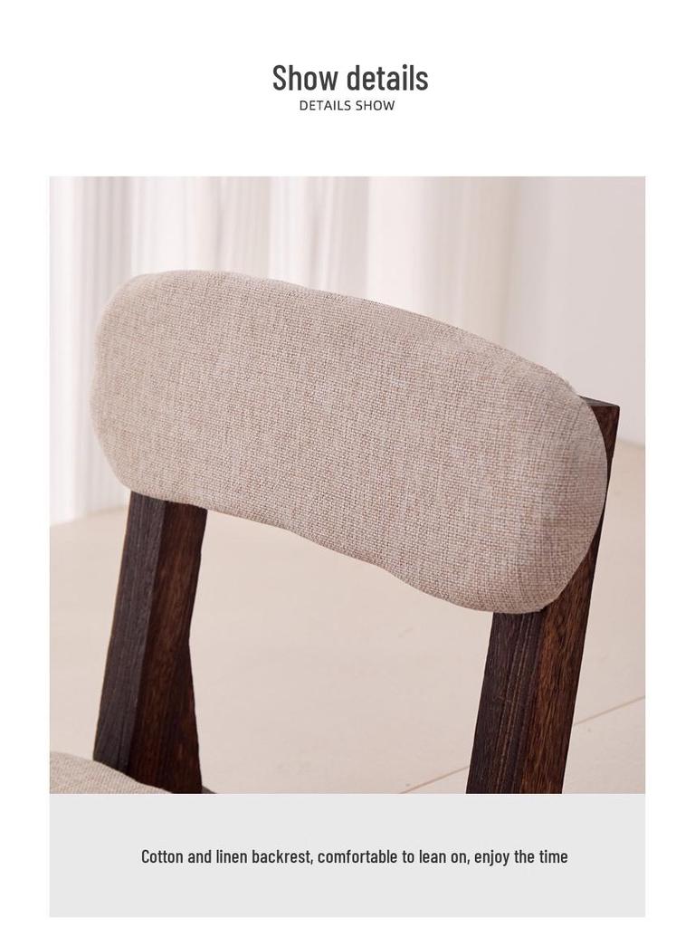 Solid Wood Bay Window Sofa Chair with Backrest - Comfortable for Long Sitting, Perfect for Balcony or Tatami.