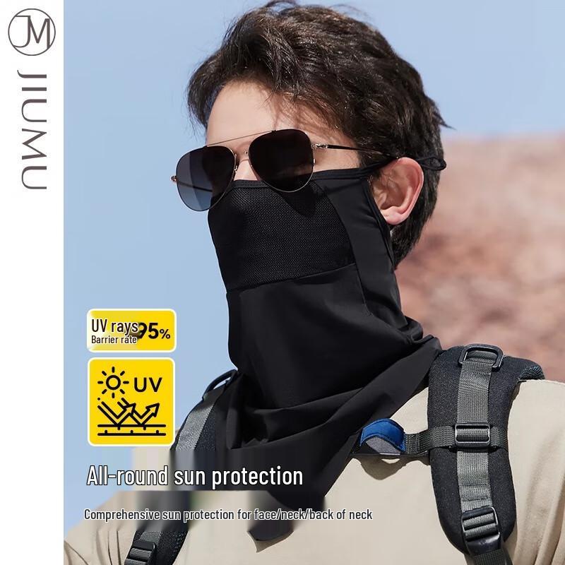 JIUMU Unisex Ice Silk Sun Protection Face Mask EU 41