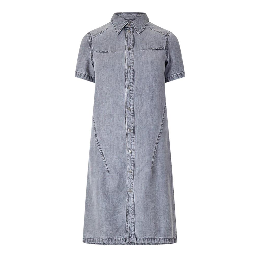 Diesel Dam/Kvinna Aito Denim Midi Skjortklänning