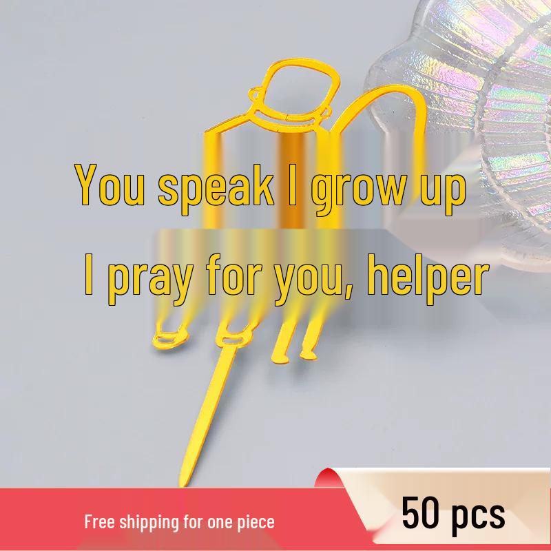 

Forever Growing: Happy Birthday Acrylic Cake Topper for Mom & Dad Acrylic Topper, Set of 50