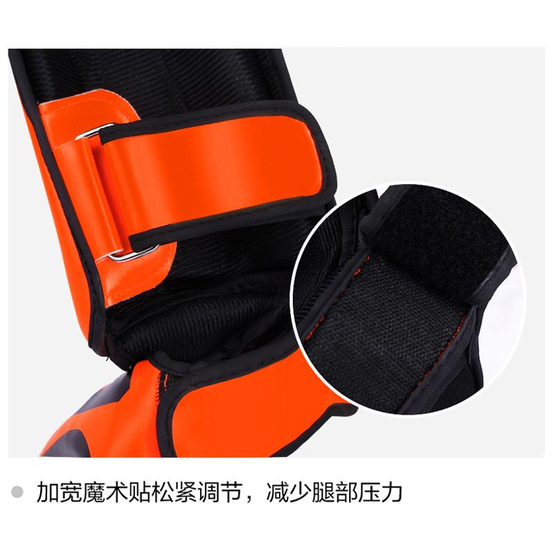 Youth/Adult MMA Boxing Leggings Calf Muay Thai Sanda Instep Training Game Ankle Protective Gear Men Women MMA Foot Shin Guard 1